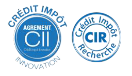 Logo credit d'impôt inovation et crédit impôt recherche